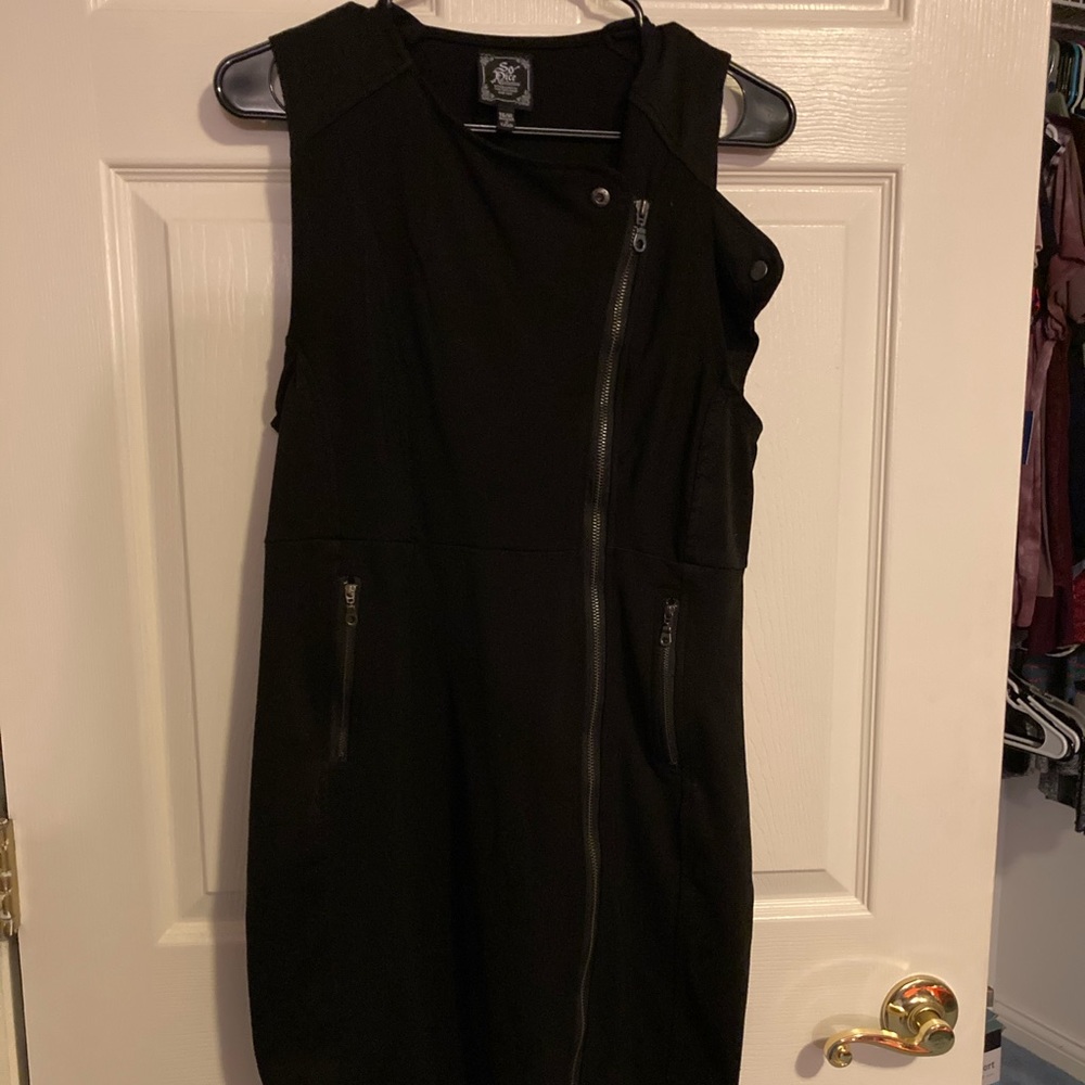 Black Zipper Dress